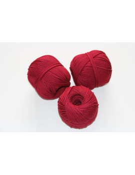 Coton Macramé  3mm Bordeaux