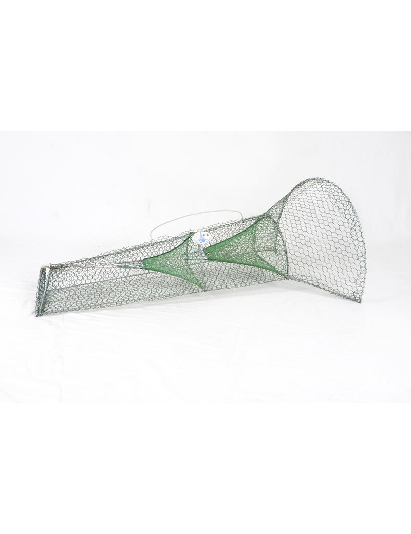 Nasse à goujons ou petits poissons 100 cm 2 goulets Nasse à goujons ou petits poissons 100 cm 2 goulets